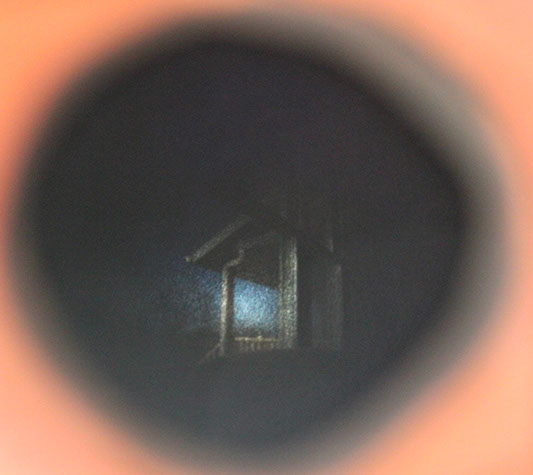 Pinhole viewer inside 